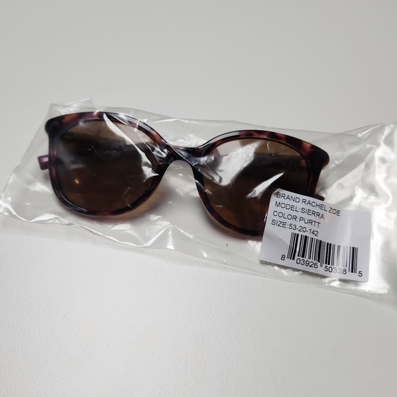 Rachel Zoe Sierra Sunglasses Tortoise Natural Brown - Picture 4 of 13